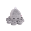 Knuffelige Octopus met Rammelaar Grijs