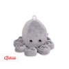 Knuffelige Octopus met Rammelaar Grijs