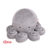 Knuffelige Octopus met Rammelaar Grijs