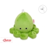 Knuffelige Octopus met Rammelaar Groen
