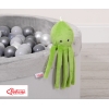 Knuffelige Octopus met Rammelaar Groen