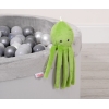 Knuffelige Octopus met Rammelaar Groen