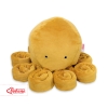 Knuffelige Octopus met Rammelaar Honing Mosterd