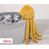 Knuffelige Octopus met Rammelaar Honing Mosterd