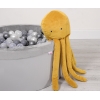 Knuffelige Octopus met Rammelaar Honing Mosterd