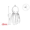 Knuffelige Octopus met Rammelaar Stofroze