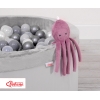 Knuffelige Octopus met Rammelaar Stofroze