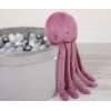 Knuffelige Octopus met Rammelaar Stofroze