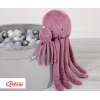 Knuffelige Octopus met Rammelaar Stofroze