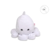 Knuffelige Octopus met Rammelaar Wit