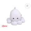 Knuffelige Octopus met Rammelaar Wit