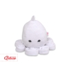 Knuffelige Octopus met Rammelaar Wit