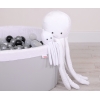 Knuffelige Octopus met Rammelaar Wit