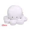 Knuffelige Octopus met Rammelaar Wit