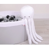 Knuffelige Octopus met Rammelaar Wit