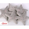 Kussen met Rammelaar LITTLE STAR Grijs
