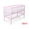 Ledikant 120x60 cm - Kroontjes -   Roze