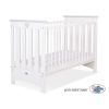 Ledikant 120x60 cm - Lorenzo III Wit Grijs
