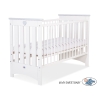 Ledikant 120x60 cm - Lorenzo III Wit Grijs