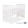 Ledikant 120x60 cm - Lorenzo III Wit Grijs