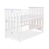 Ledikant 120x60 cm - Lorenzo III Wit Grijs