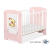 Ledikant 120x60 cm - Tedy Bear with bow Ivoor Poederroze Bear With Bow
