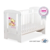 Ledikant 120x60 cm - Tedy Bear with bow Roze Wit Bear With Bow