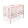 Ledikant Harten 120x60cm Poederroze