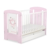 Ledikant  met Lade 120x60 cm - Chic STANDARD Roze