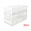 Ledikant met Lade 120x60 cm - Kroontjes -   MAXI