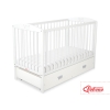 Ledikant met Lade 120x60 cm - Kroontjes -   MAXI