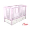 Ledikant met Lade 120x60 cm - Kroontjes -   MAXI