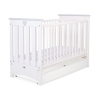 Ledikant met Lade 120x60 cm - Lorenzo STANDARD Wit Grijs