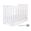 Ledikant met Lade 120x60 cm - Lorenzo STANDARD Wit Grijs