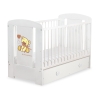 Ledikant met Lade 120x60 cm - Tedy Bear with bow MAXI Ivoor Bear With Bow