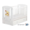Ledikant met Lade 120x60 cm - Tedy Bear with bow MAXI Ivoor Bear With Bow
