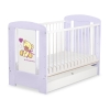 Ledikant met Lade 120x60 cm - Tedy Bear with bow STANDARD Purper Bear With Bow
