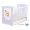 Ledikant met Lade 120x60 cm - Tedy Bear with bow STANDARD Purper Bear With Bow