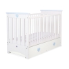 Ledikant met Lade Lorenzo MAXI Wit Blauw