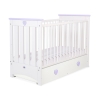Ledikant met Lade Lorenzo MAXI Wit Purper