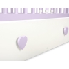 Ledikant met Lade Lorenzo MAXI Wit Purper