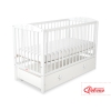Ledikant met Lade Sterren voor Baby  120x60cm Matras Wielen MAXI Sterren