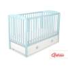 Ledikant met Lade Sterren voor Baby  120x60cm Matras Wielen MAXI Sterren