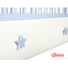 Ledikant met Lade Sterren voor Baby  120x60cm Matras Wielen MAXI Wit Sterren