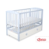 Ledikant met Lade Sterren voor Baby  120x60cm Matras Wielen MAXI Wit Sterren