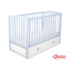 Ledikant met Lade Sterren voor Baby  120x60cm Matras Wielen MAXI Wit Sterren