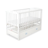 Ledikant met Lade voor Baby  120x60cm Matras Wielen   MAXI