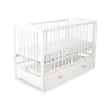 Ledikant met Lade voor Baby  120x60cm Matras Wielen   MAXI