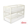 Ledikant met Lade voor Baby  120x60cm Matras Wielen   STANDARD