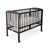 Ledikant Sterren voor Baby  120x60cm Matras Wielen Bruin Sterren